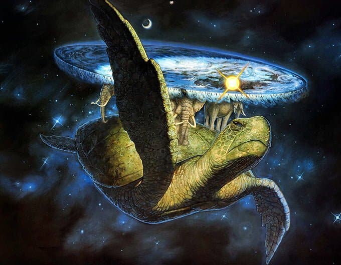 Rincewind, un mago incomprendido Mundisco sobre la gran tortuga