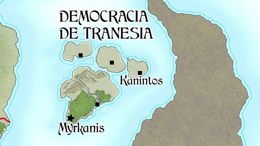 Ferantir, el universo de «La vara de Karanos» Democracia de Tranesia, Ferantir